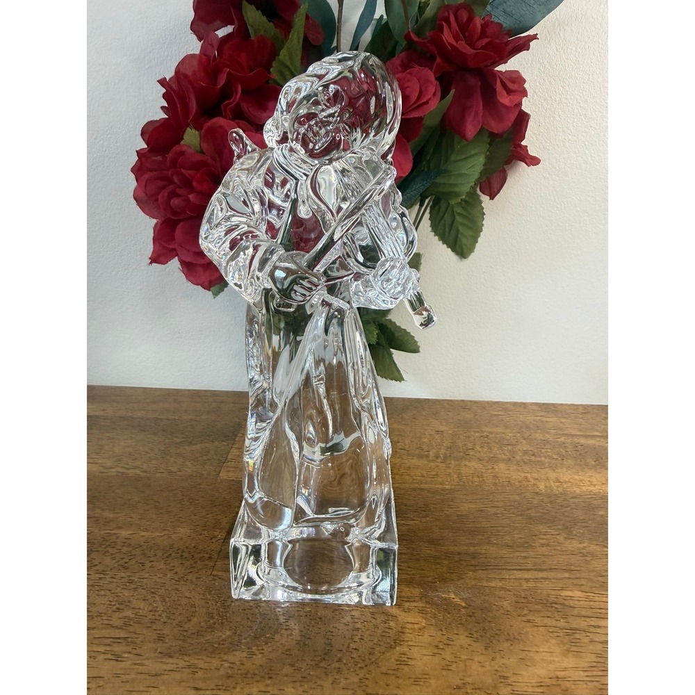 Vintage Mikasa Herald Collection Crystal Angel Violin Figurine Germany Decor‎